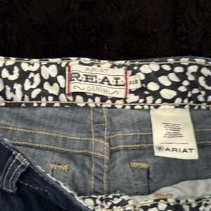 Ariat Women's Dark Blue Jeans with Patterned Waistband